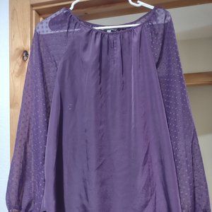 Daisy Fuentes Purple blouse business casual